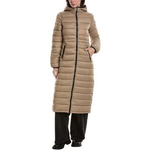 Noize Womens  Maxi Puffer Jacket, Tan
